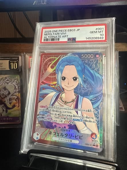 PSA 10 Nefeltari Vivi Alternate Art Leader EB03-001 Japanese One Piece Card Game